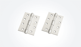 Two butt hinges