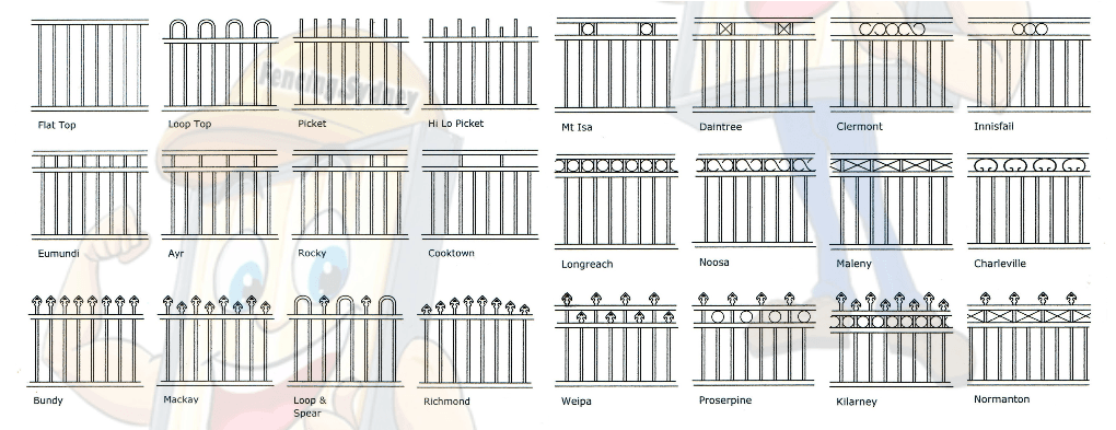 Pool fence design options