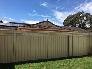 Colorbond Fencing with 300mm Slat Inserts
