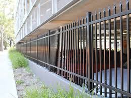Steel security fence panel