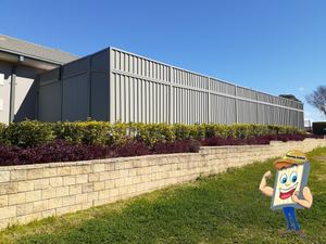 Colorbond Fence Extension with Sheeting