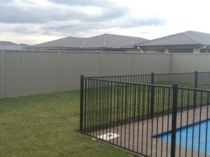 Colorbond fence used as a pool barrier